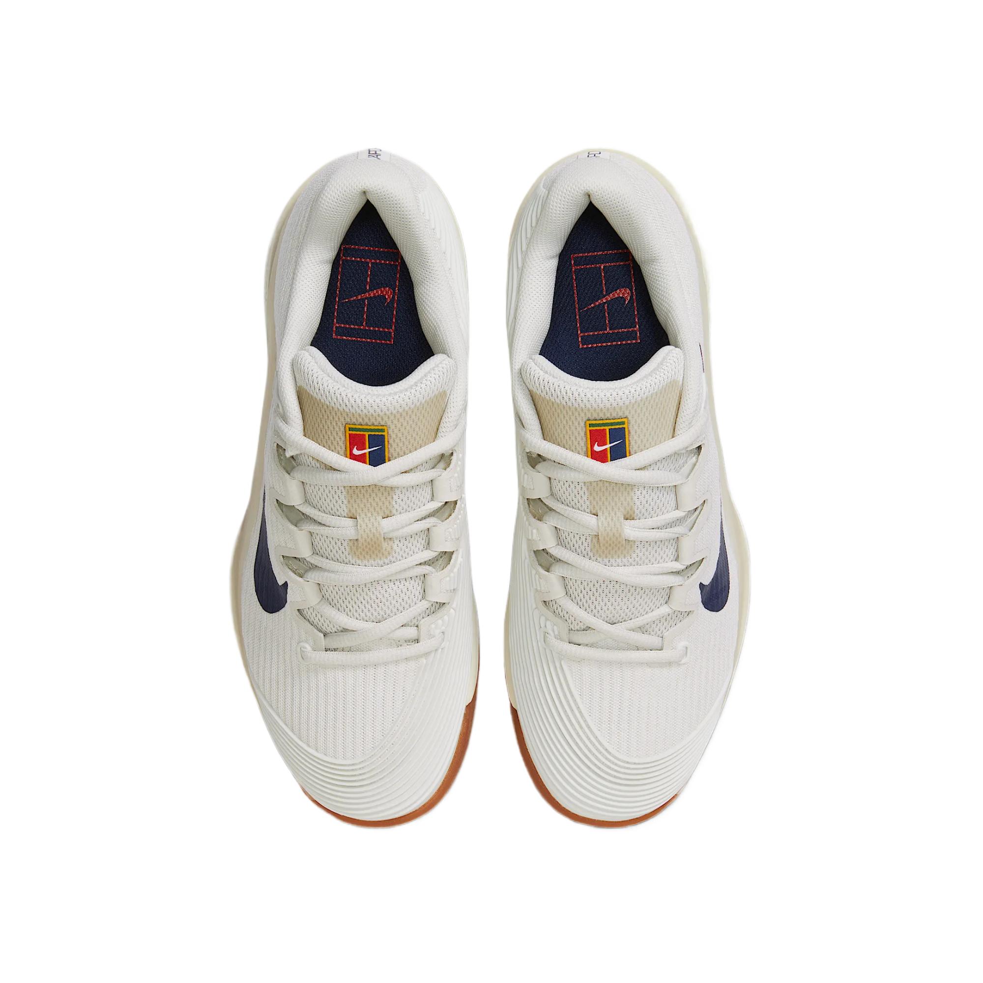 Nike Court Air Zoom Vapor 12 Hc Summit White Phantom Gum Medium Brown Binary Blue
