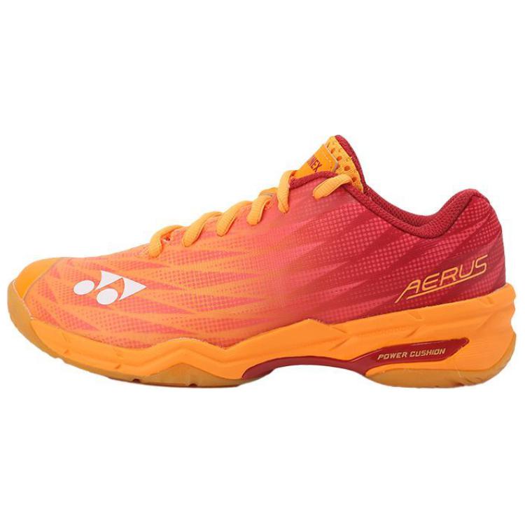 YONEX Power Cushion Comfortable Slip Resistant Abrasion Resistant Low top Badminton Shoes Unisex Orange Red