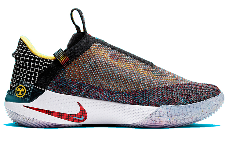 Мужские кроссовки Nike Adapt BB (черно-желто-красные) — Чёрный / жёлтый / красный — фото 2