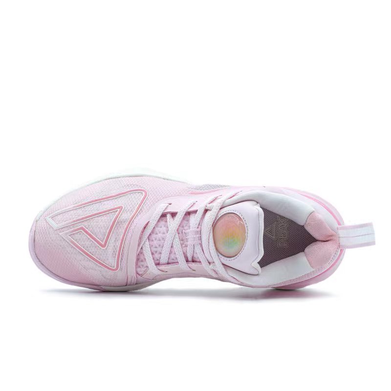 PEAK Taichi Triangle 3.0 Textile, Synthetic Leather Low top Basketball Shoes Unisex Bright Pink Red