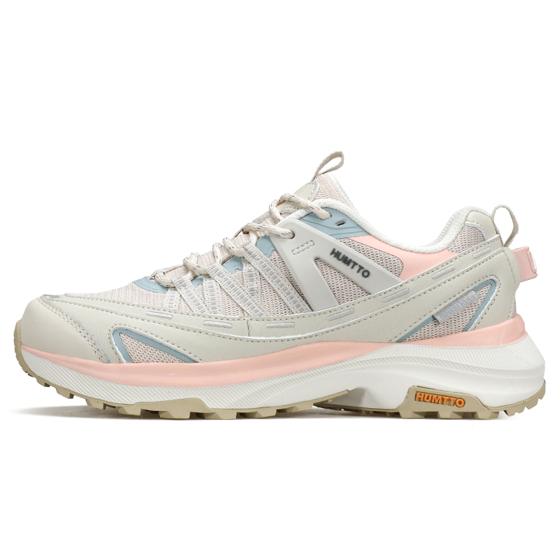 HUMTTO Classic And Versatile Slip Resistant Rebound Slip Resistant Rebound Low top Hiking Shoes Women’s Beige Pink