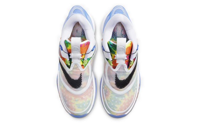 Мужские кроссовки Nike Adapt bb 2.0 GC Tie Dye (сине-белые) — фото 5