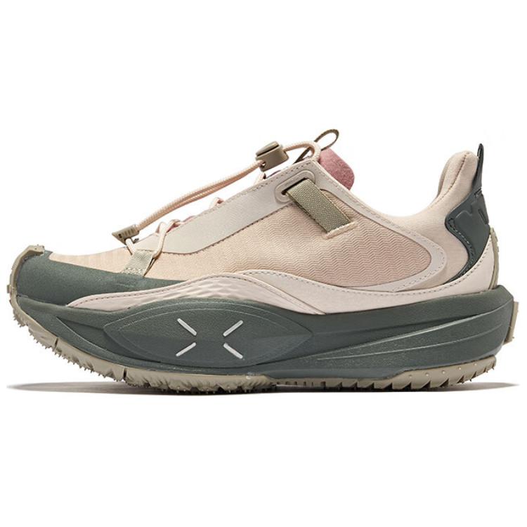 Erke Mountain View V2 Rebound Low top Hiking Shoes Women’s Birch Wood Eggnog Gray