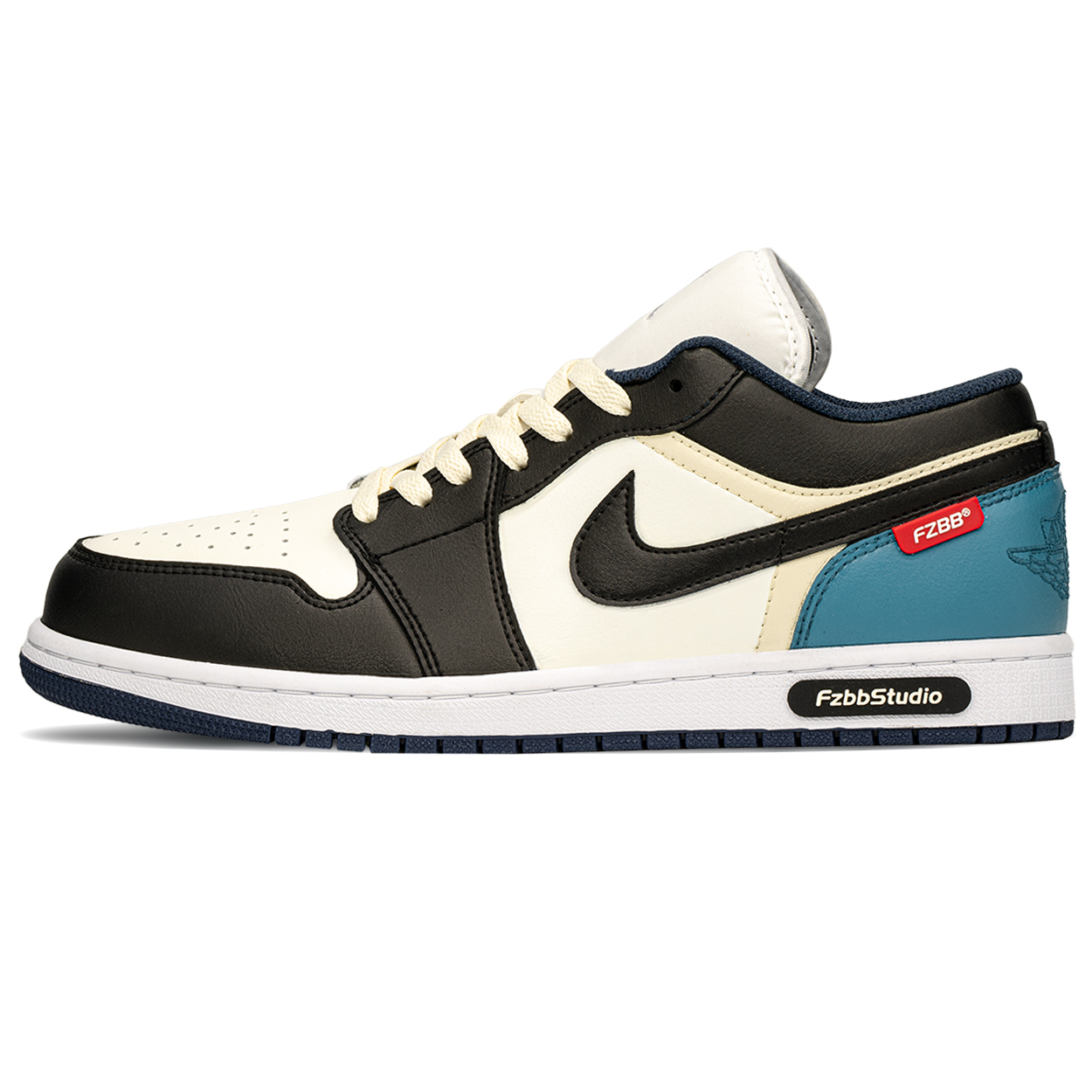 Jordan Air Jordan 1 Low top Vintage Basketball Shoes Men’s Black Blue
