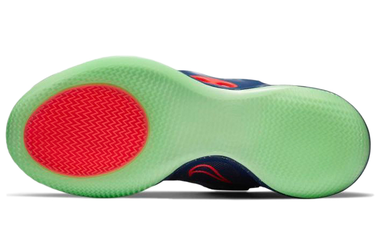 Мужские кроссовки Nike Adapt bb 2.0 Air Zoom Turbo (синий, зеленый) — Синийзелёный — фото 6