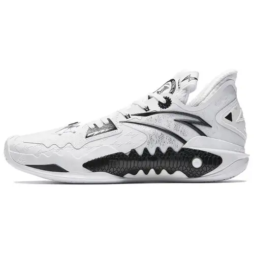 Anta Shock Wave 5 Cushioning Slip Resistant Abrasion Resistant Low top Midfoot Carbon Plate Basketball Shoes Men's