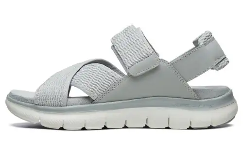 Skechers Flex Appeal 2.0 Beach Sandals Women's Light Gray