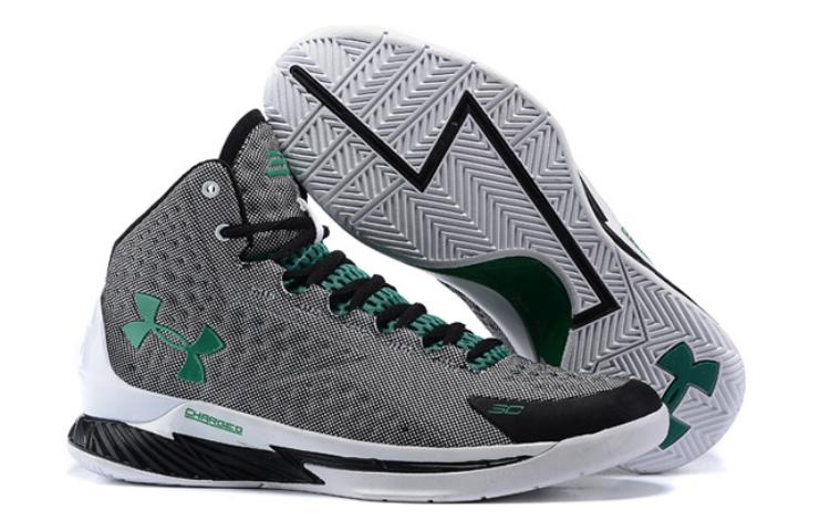 Мужские кроссовки Under Armour Under Armour Curry 1 Golf (бело-черные) — Белый / чёрный — фото 3