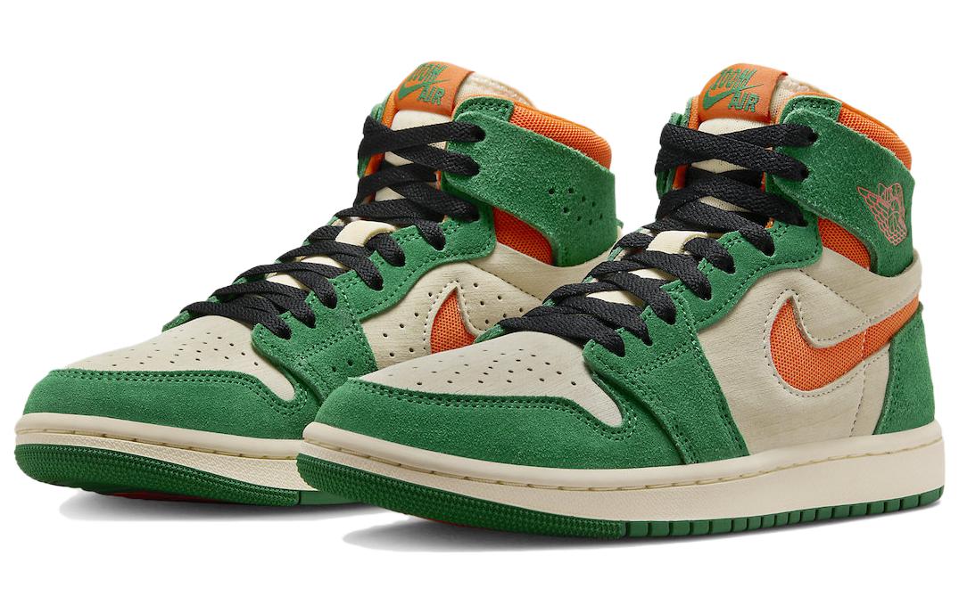 Jordan 1 High Zoom Air Cmft 2 Pine Green Orange Blaze Women’s