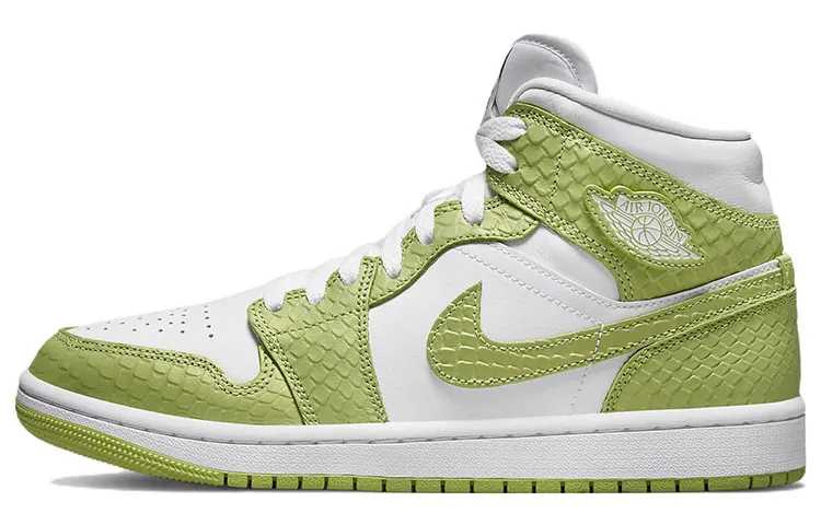Air Jordan 1 Mid Se 'Green Python' Women's