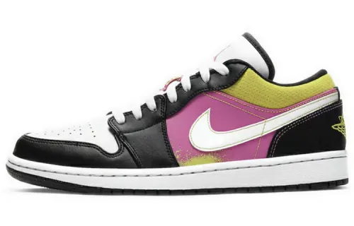 Jordan 1 Low Black Active Fuchsia Cyber
