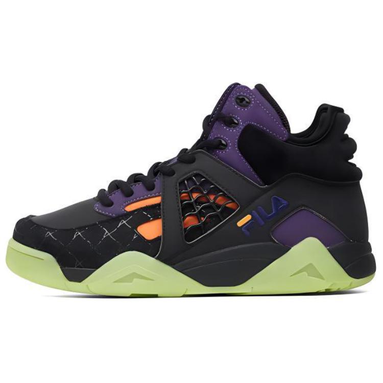 FILA FUSION Cage Mid top Basketball Shoes Men’s Black Purple