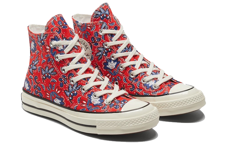 Кеды Converse 1970s Chuck Taylor All Star 70 (красные с принтом) — Красный — фото 3