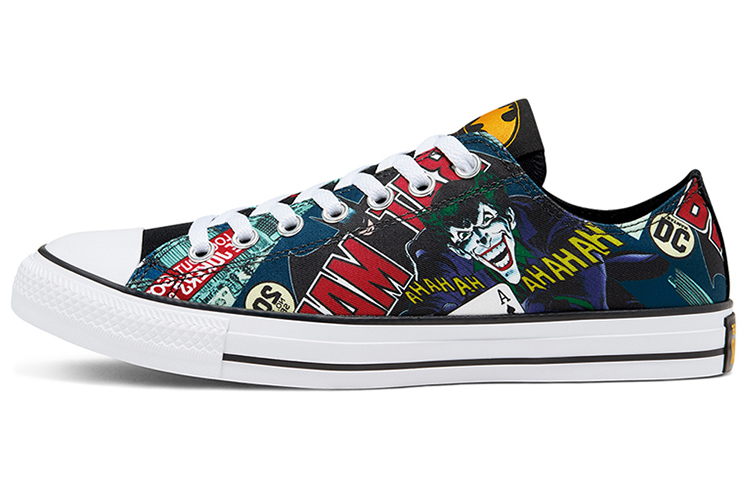 Batman 80th Anniversary x Converse Chuck Taylor 1970s DC Comfortable Waterproof Lightweight Low-top Canvas Shoes Unisex White and Black