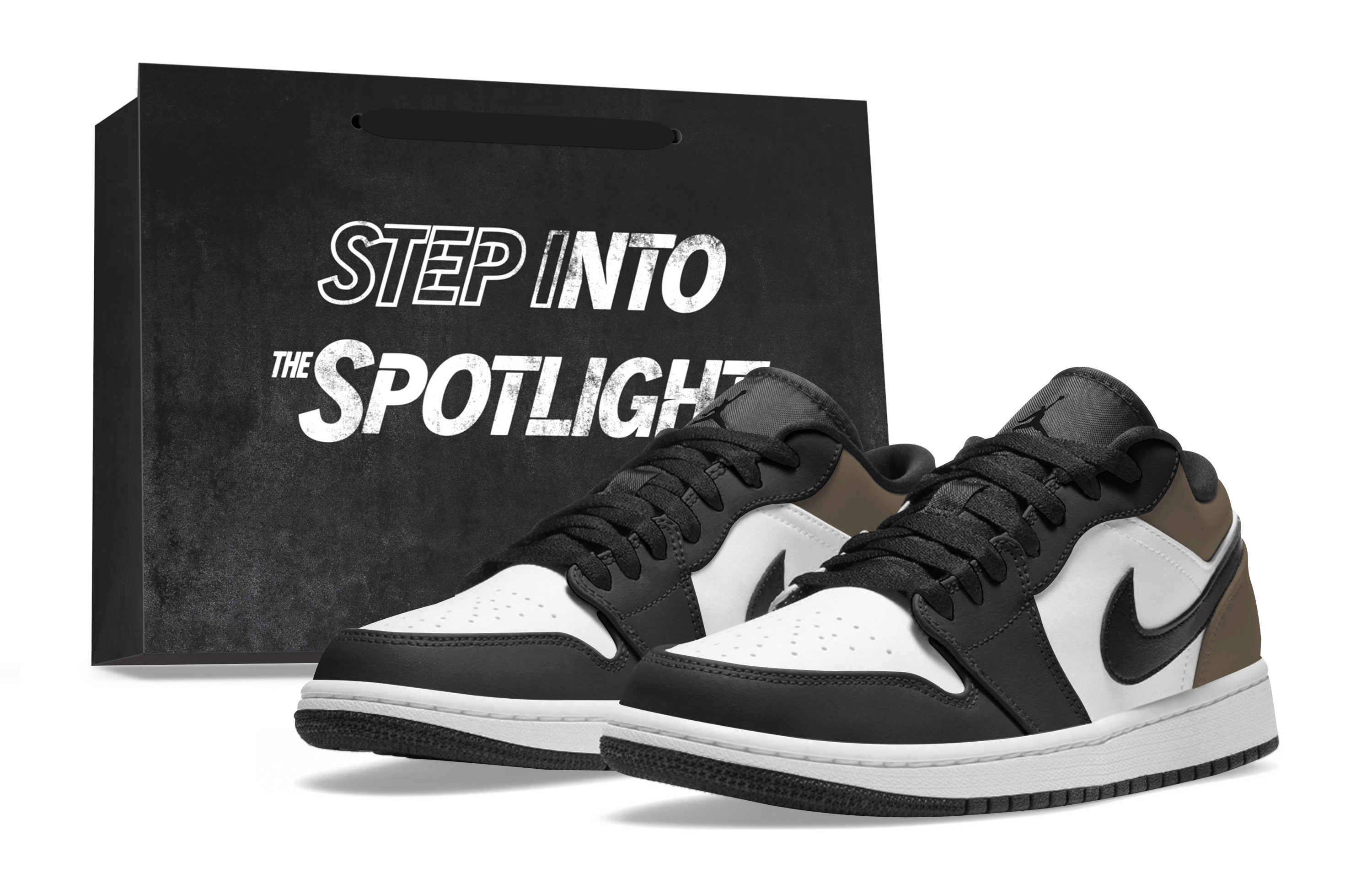 Jordan Air Jordan 1 Slip Resistant Abrasion Resistant Low top Skateboard Shoes Unisex Black