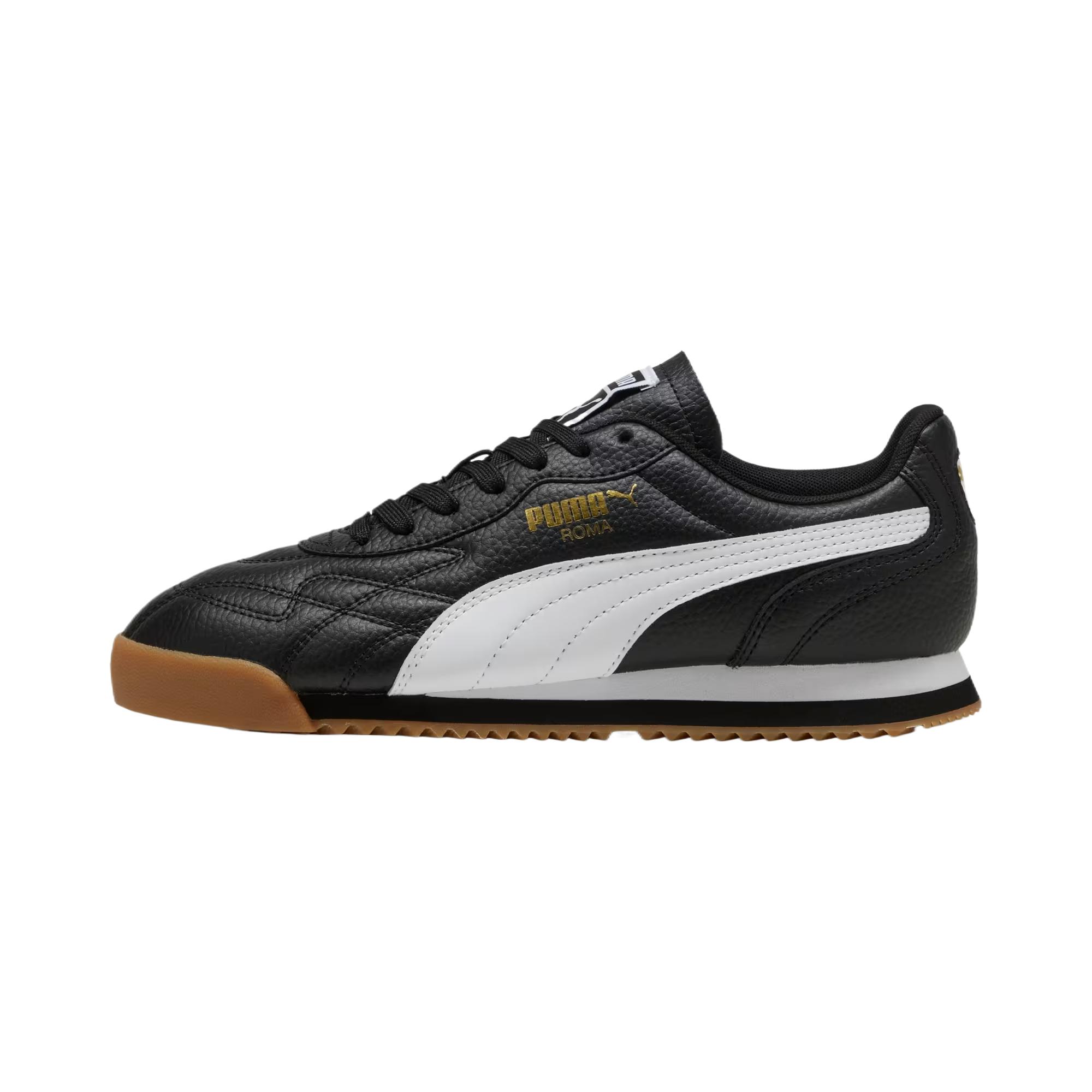 PUMA Roma Anniversario Cow Leather, Textile Balance Lightweight Balance Lightweight Low top Training Shoes Men’s Black