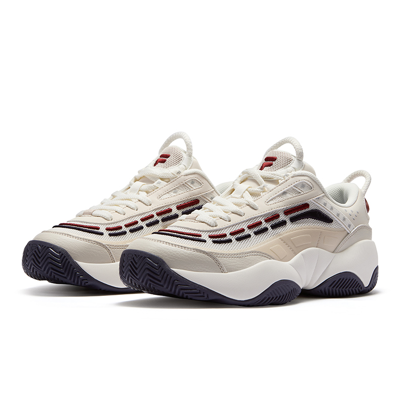 FILA FUSION FIRE Flame Shoes Low top Vintage Basketball Shoes Men’s Light Brown