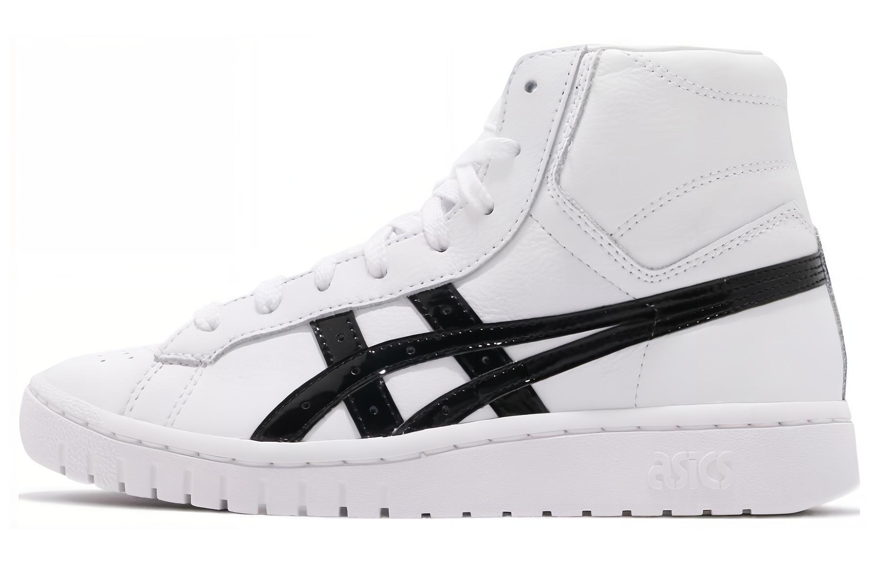 Asics Gel-Ptg MT versatile trendy high-top retro basketball shoes for men and women, black and white