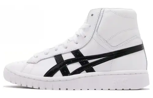 Asics Gel-Ptg MT versatile trendy high-top retro basketball shoes for men and women, black and white