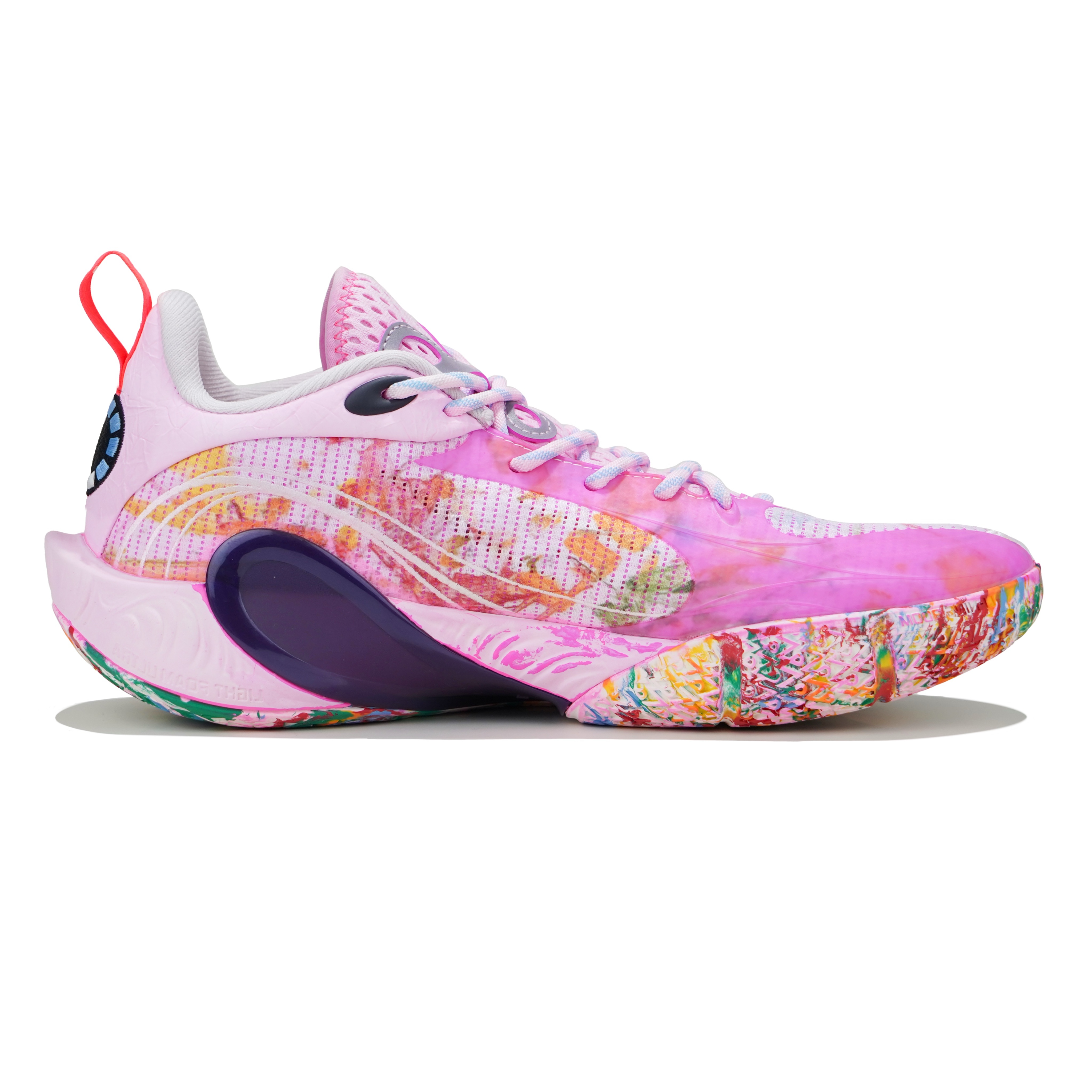 Li Ning DLO1 Low top Full Length BOOM Technology Basketball Shoes Men’s Pink