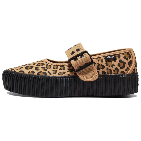 Vans Mary Jane Platform Mary Jane Shoes Women's Black Brown