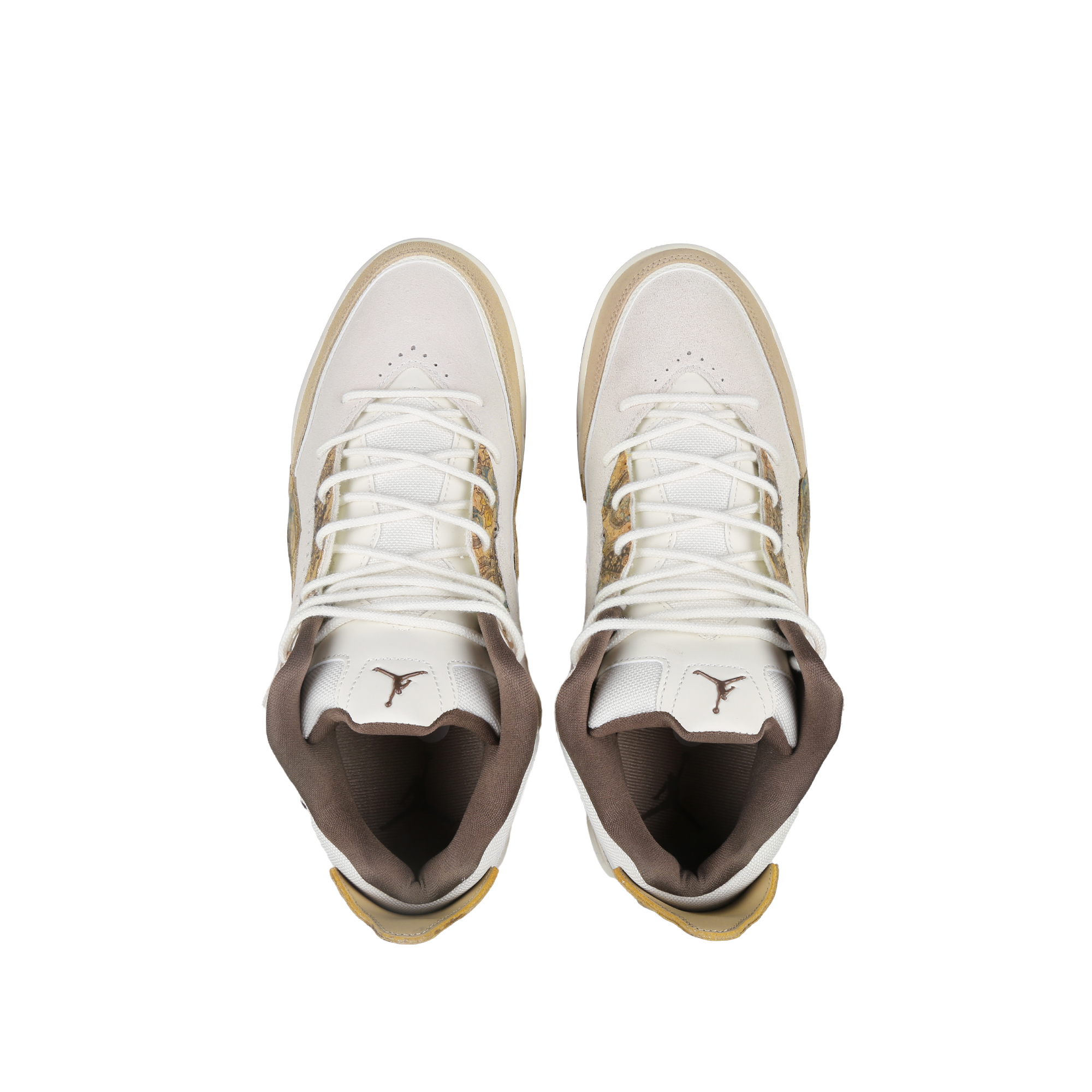 Jordan Courtside 23 Dream Return To Dunhuang 2.0 Abrasion Resistant Mid top Vintage Basketball Shoes Men’s Brown White