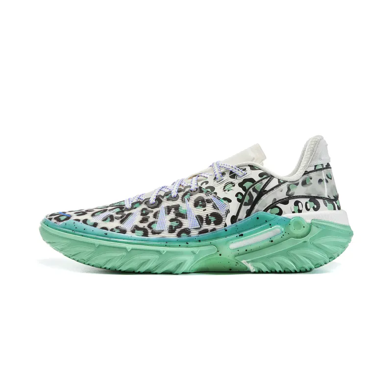 Li Ning Jie Ao 2 Basketball Shoes Men's Low Top White Black Green