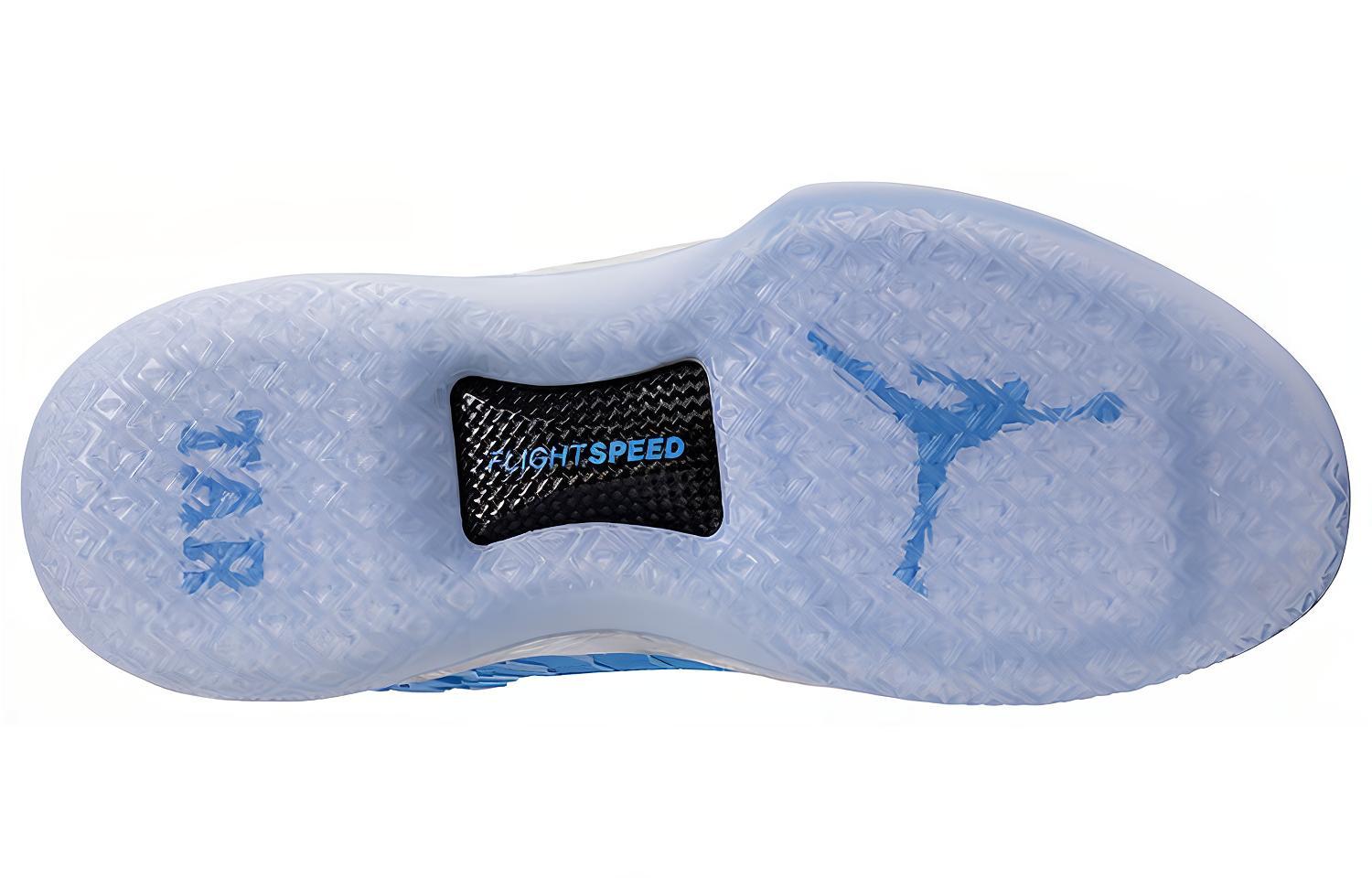 Мужские кроссовки Jordan Air Jordan 32 UNC (сине-белые) — фото 6