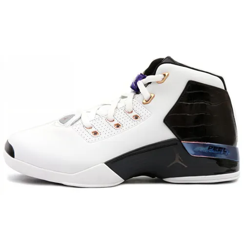 Jordan Air Jordan 17 Vintage Basketball Shoes Men's Mid Top White/Black/Metal Copper/Sports Royal