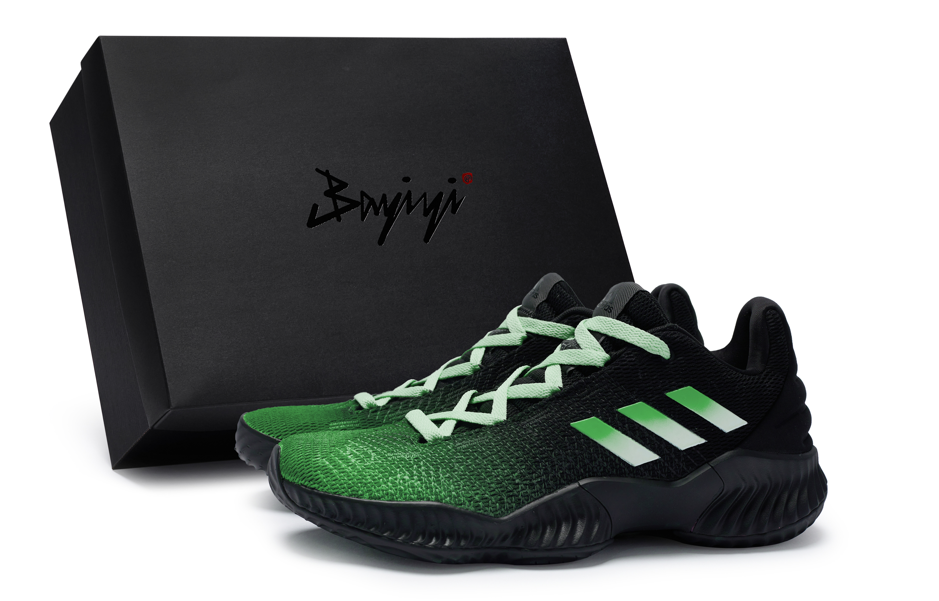Adidas Pro Bounce 2018 Low 811 Manufacturing, Deep Sea Fantasy Blue, Special Shoe Box Cushioning Slip Resistant Low top