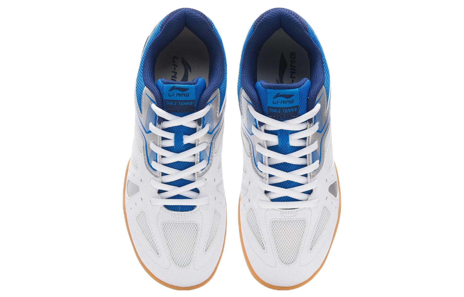 Li Ning Cushioning Slip Resistant Abrasion Resistant Low top Training Shoes Women’s White Blue