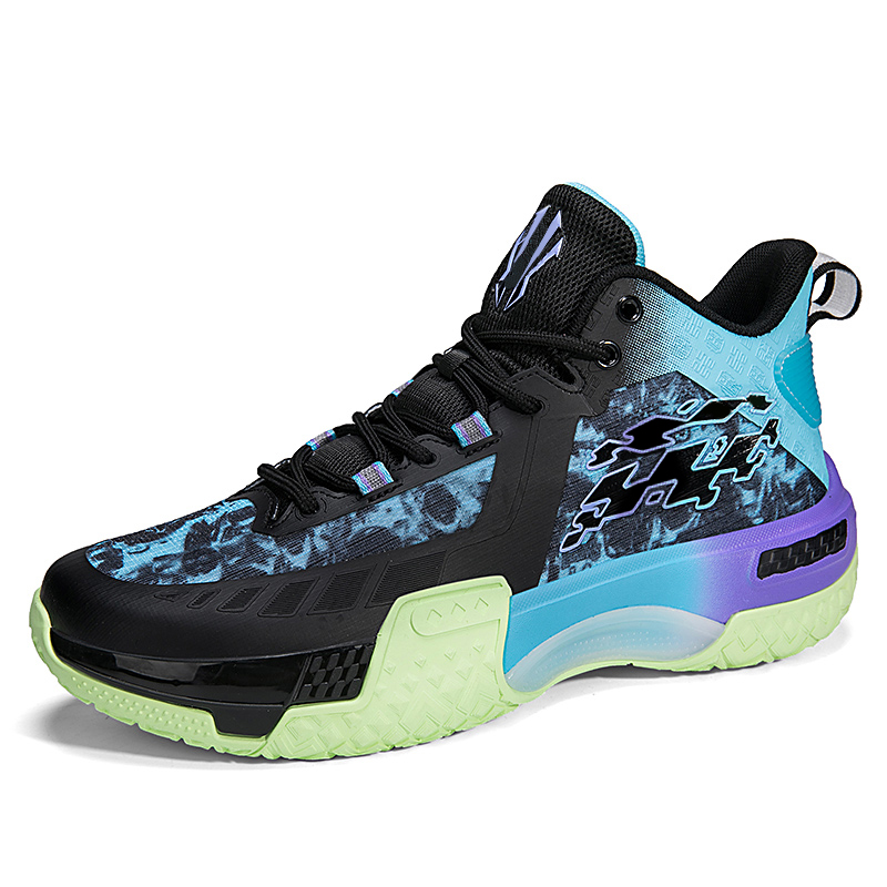 ANDEZHANMUSI Basketball Shoes Unisex High Top Phantom Black/Phantom Red