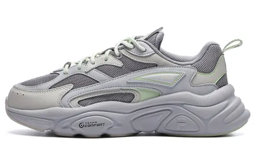 FILA Fila Mars 1 Mars 1.0 S fabric synthetic leather thick-soled sports low-top dad shoes women's purple gray