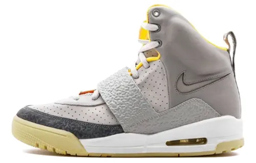 Nike Air Yeezy 1 Zen Gray shock-absorbing anti-slip high-top retro basketball shoes men's light gray
