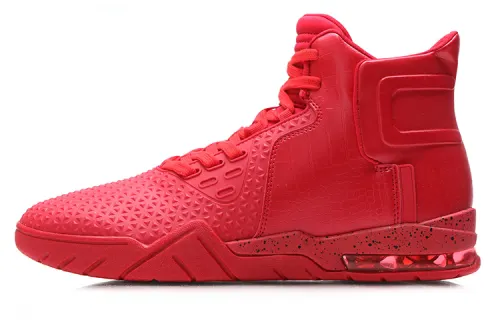 Li Ning Cool Road Synthetic Leather, TPU Cushioning Slip Resistant Abrasion Resistant Coverage Support High top