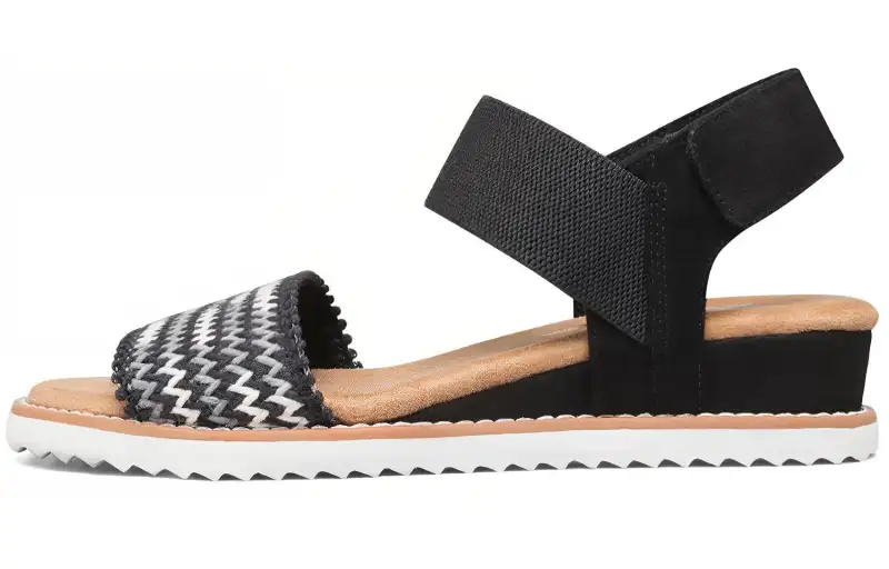 Skechers DESERT KISS Mesh One Strap Sandals Women's Black