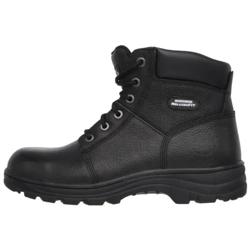 Skechers Relaxed Fit Ankle Boots Low Heel Men's Black