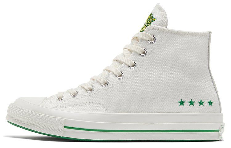 Кеды Converse Chuck Taylor All Star 1970s (бело-зеленые)