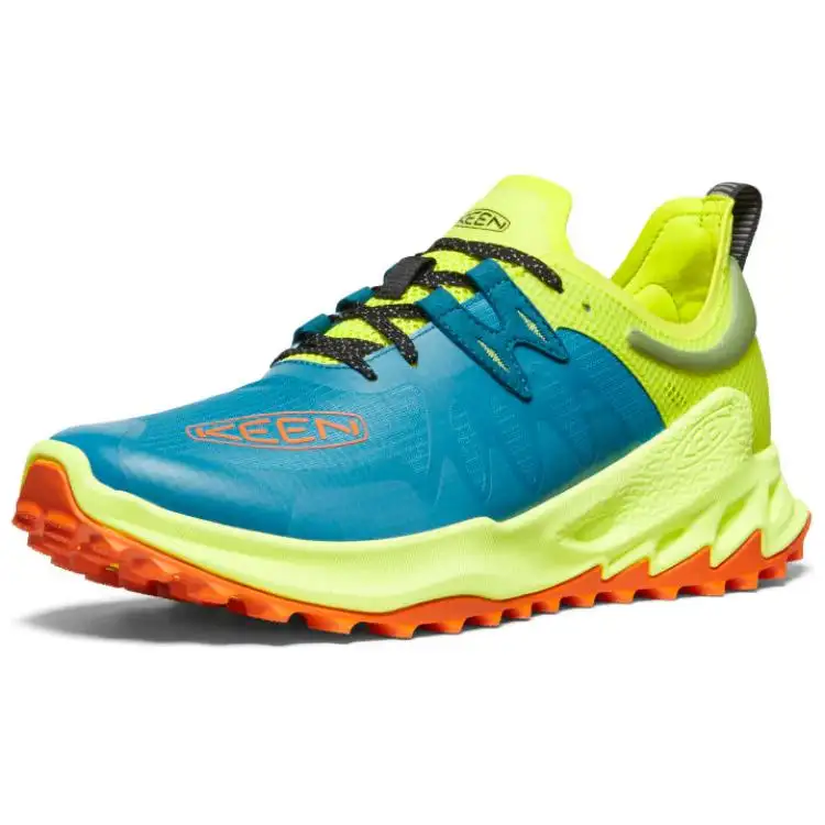 Keen Zionic Cushioning Slip Resistant Abrasion Resistant Breathable Low top Hiking Shoes Men's Yellow Blue