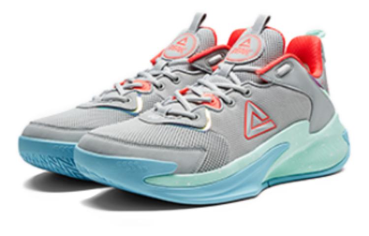 PEAK Slip Resistant Abrasion Resistant Low top Basketball Shoes Men’s Iron Gray