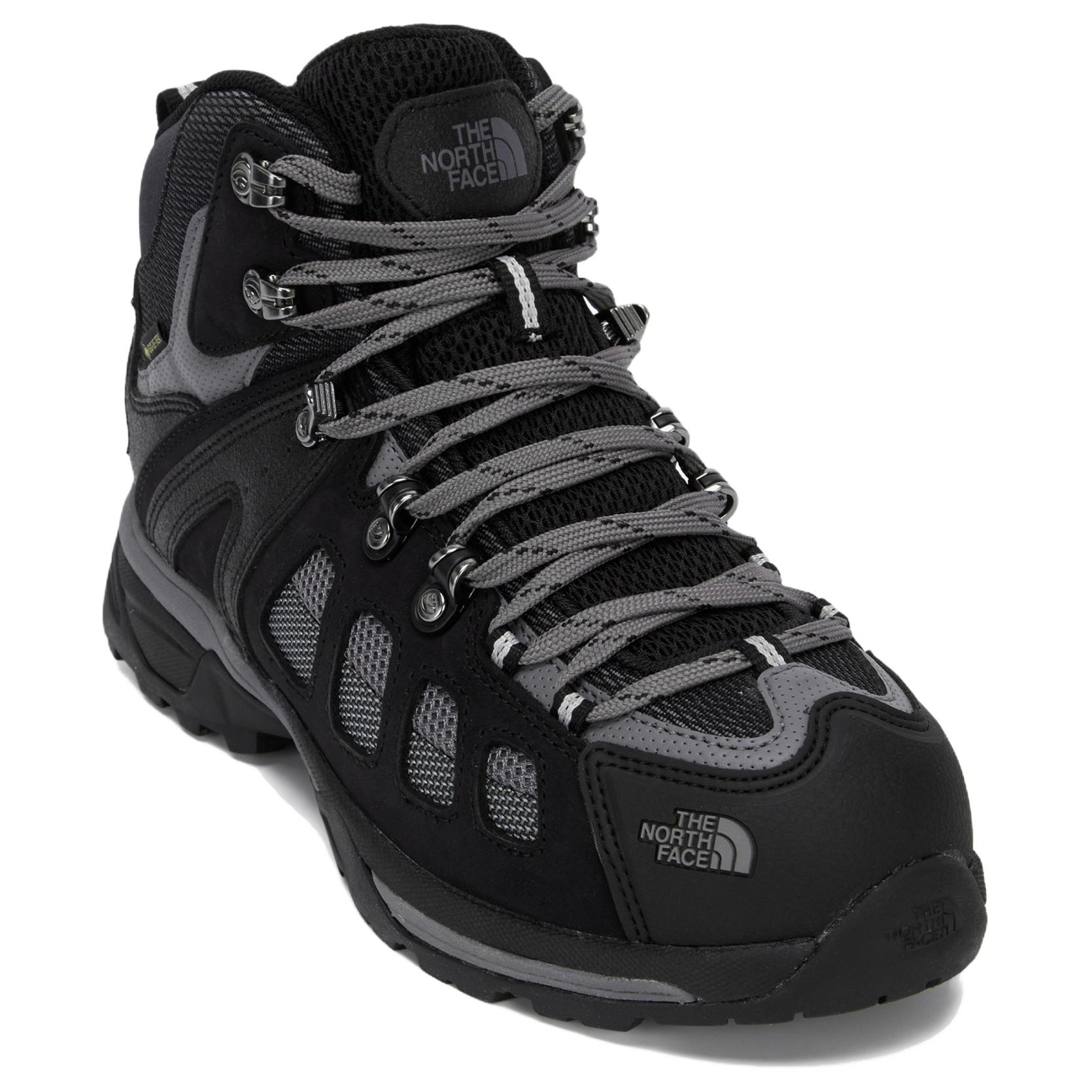 THE NORTH FACE Slip Resistant Waterproof Non Slip And Waterproof Mid top Hiking Shoes Unisex Black