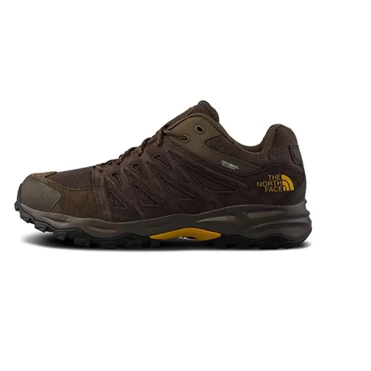 THE NORTH FACE Slip Resistant Abrasion Resistant Slip Resistant Abrasion Resistant Low top Hiking Shoes Men's Yellow