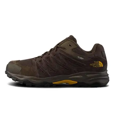 THE NORTH FACE Slip Resistant Abrasion Resistant Slip Resistant Abrasion Resistant Low top Hiking Shoes Men's Yellow