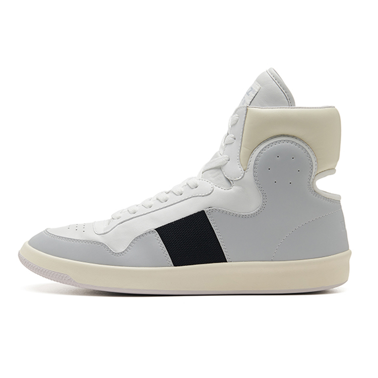 EQLZ EQUALIZER 1970 Lightweight High top Vintage Basketball Shoes Unisex Concrete Gray