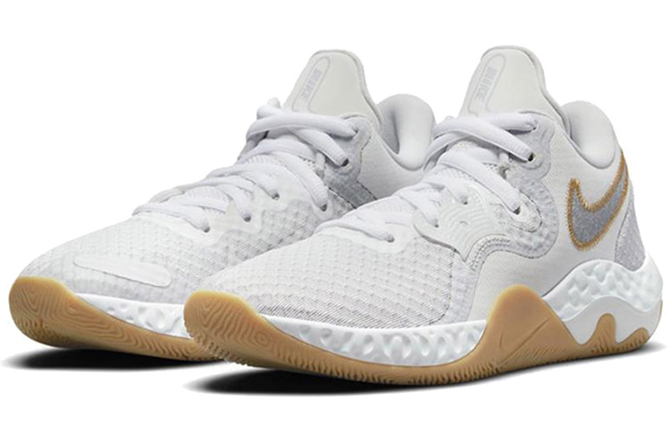 Мужские кроссовки Nike Renew Elevate 2 (бежево-оранжевые) — фото 3