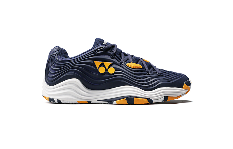 YONEX SHTF5 Abrasion Resistant Low top Tennis Shoes Unisex Navy Blue Orange