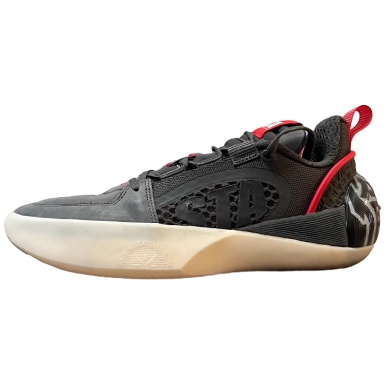 Li Ning All City 12 ENCORE Cushioning, Wear Resistant Low top Basketball Shoes Men’s Gray Red
