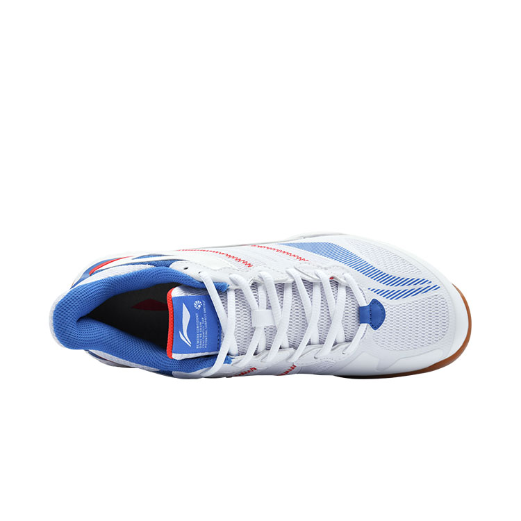 Li Ning Rocket Family, Haidongqing Collection, Quick Start Cushioning Low top Badminton Shoes Unisex Palace Blue