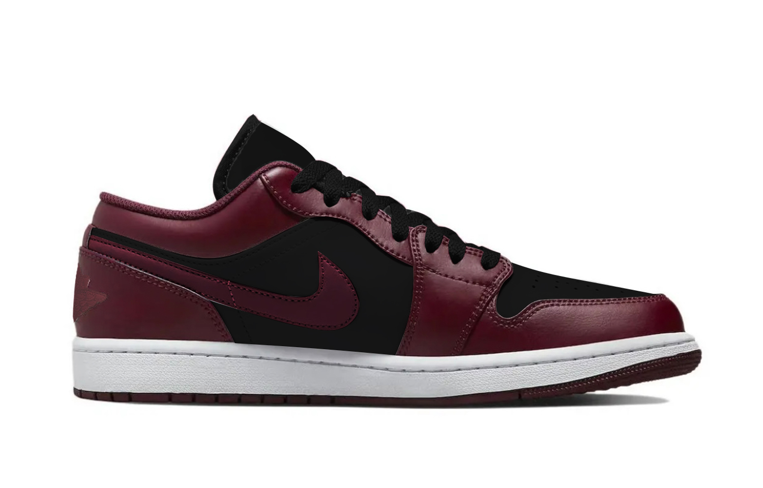 Jordan Air Jordan 1 Abrasion Resistant Low top Vintage Basketball Shoes Unisex Red Black
