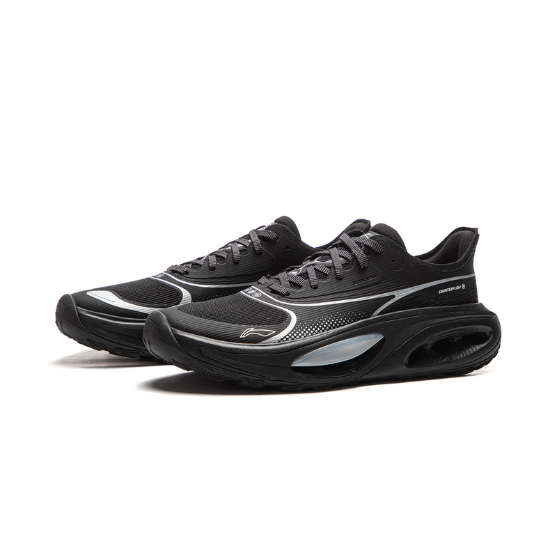 Li Ning Outdoor CF Tracing, Hongyou Low top Hiking Shoes Unisex Black Silver